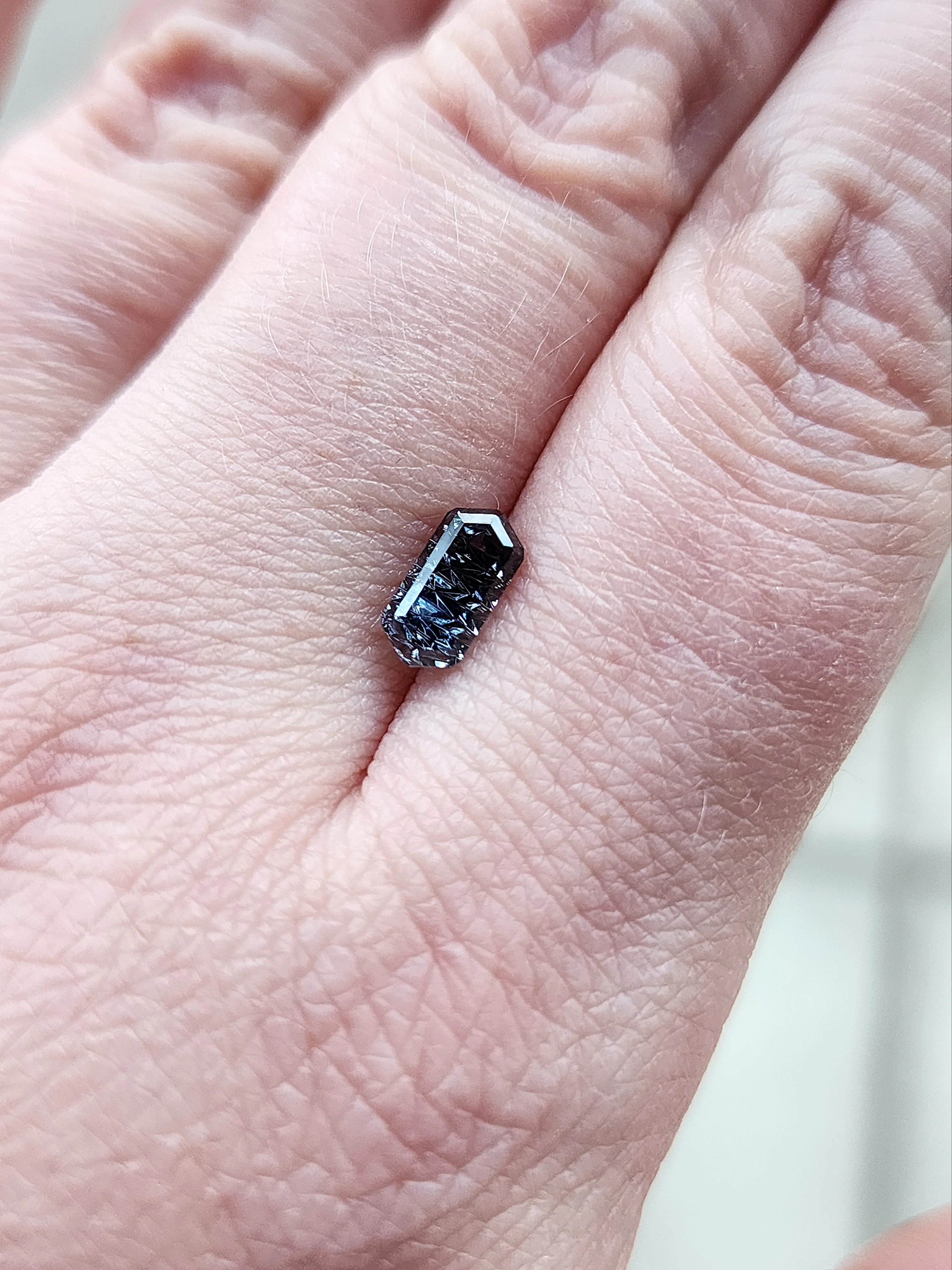 1.48ct Natural Color Shift Sapphire - Zig Zag Cut by John Dyer - Image 3