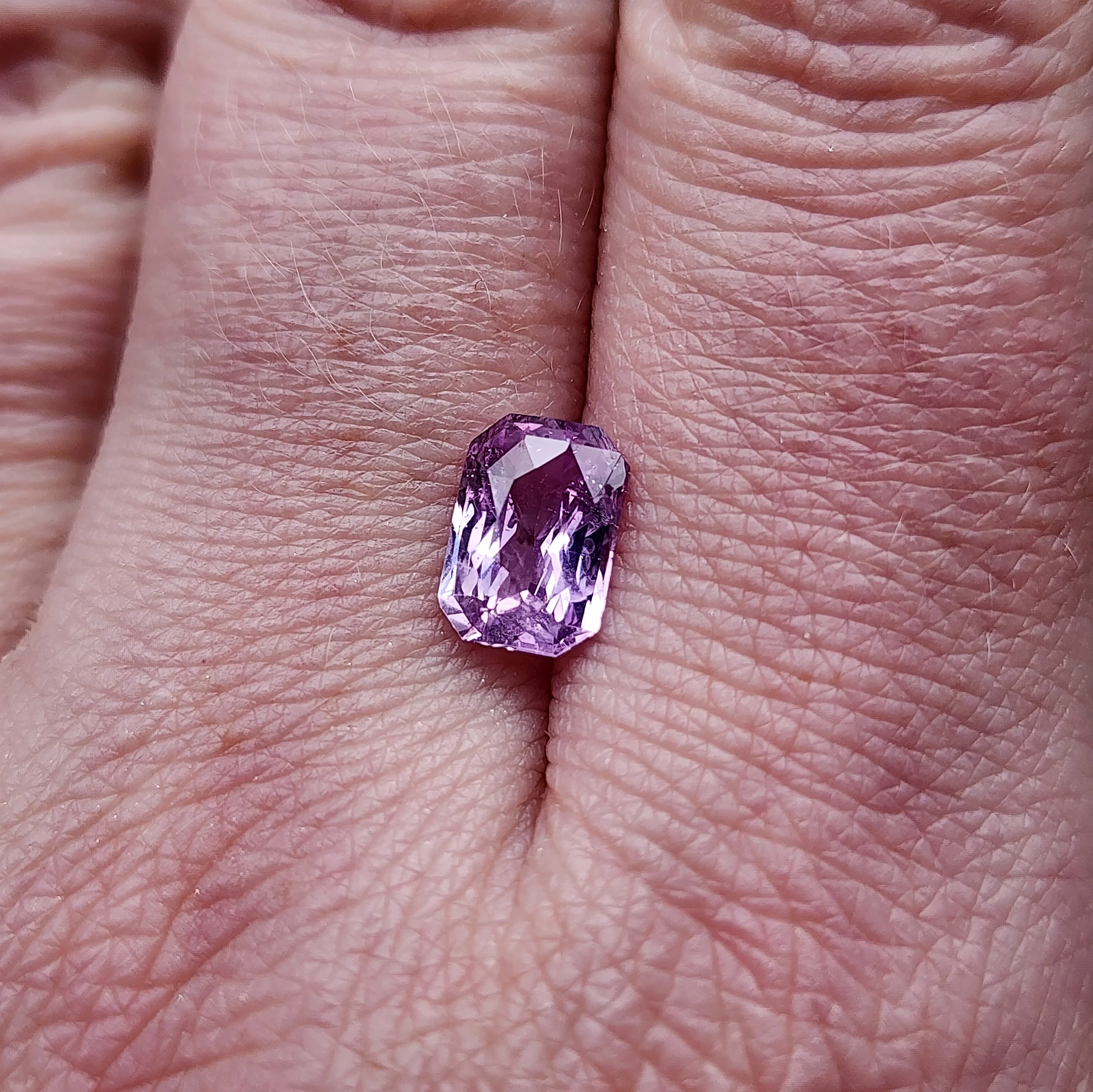 1.89 Natural Unheated Bi Color Purple Pink Sapphire Radiant Cut - Image 3