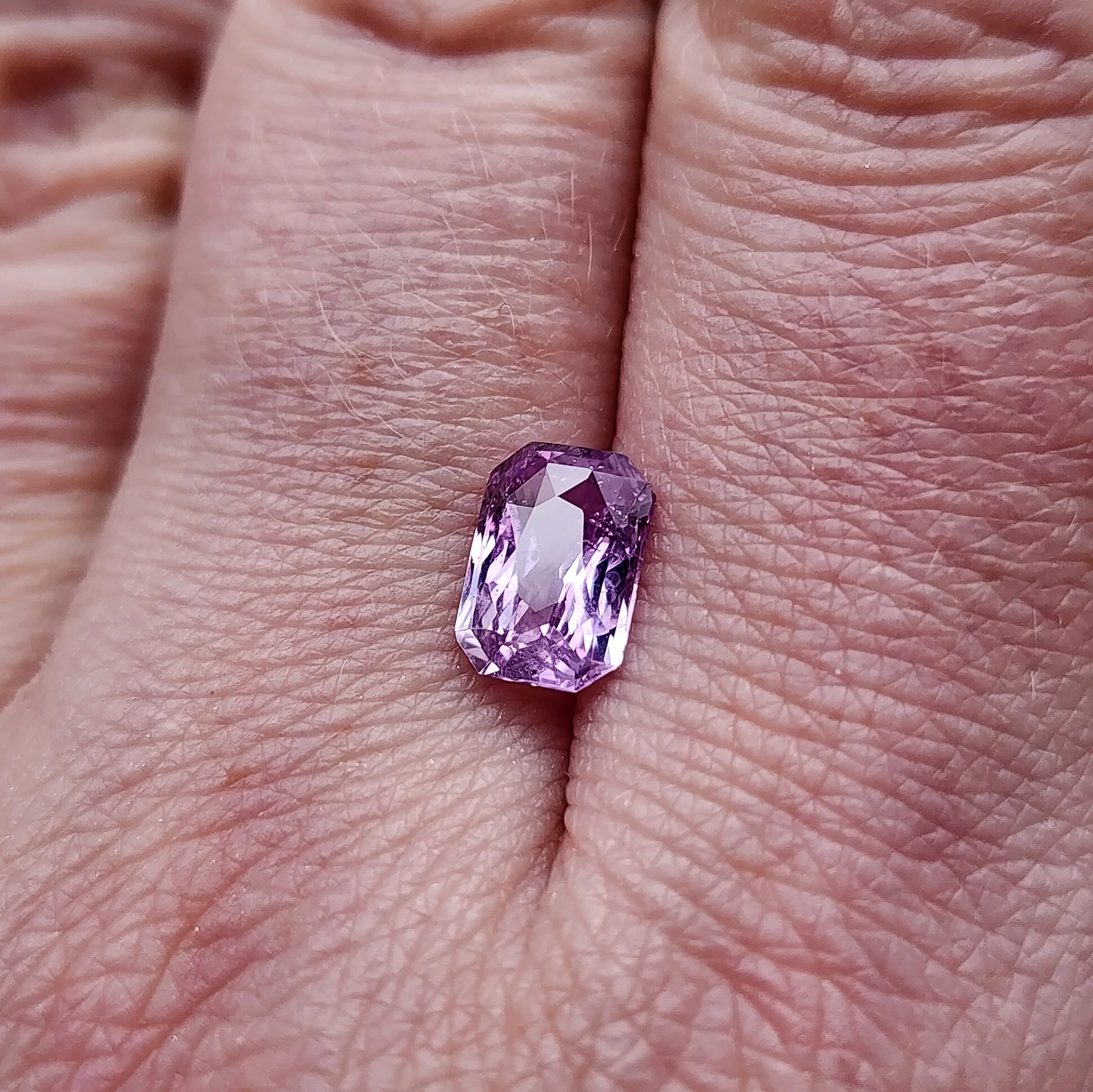1.89 Natural Unheated Bi Color Purple Pink Sapphire Radiant Cut - Image 4