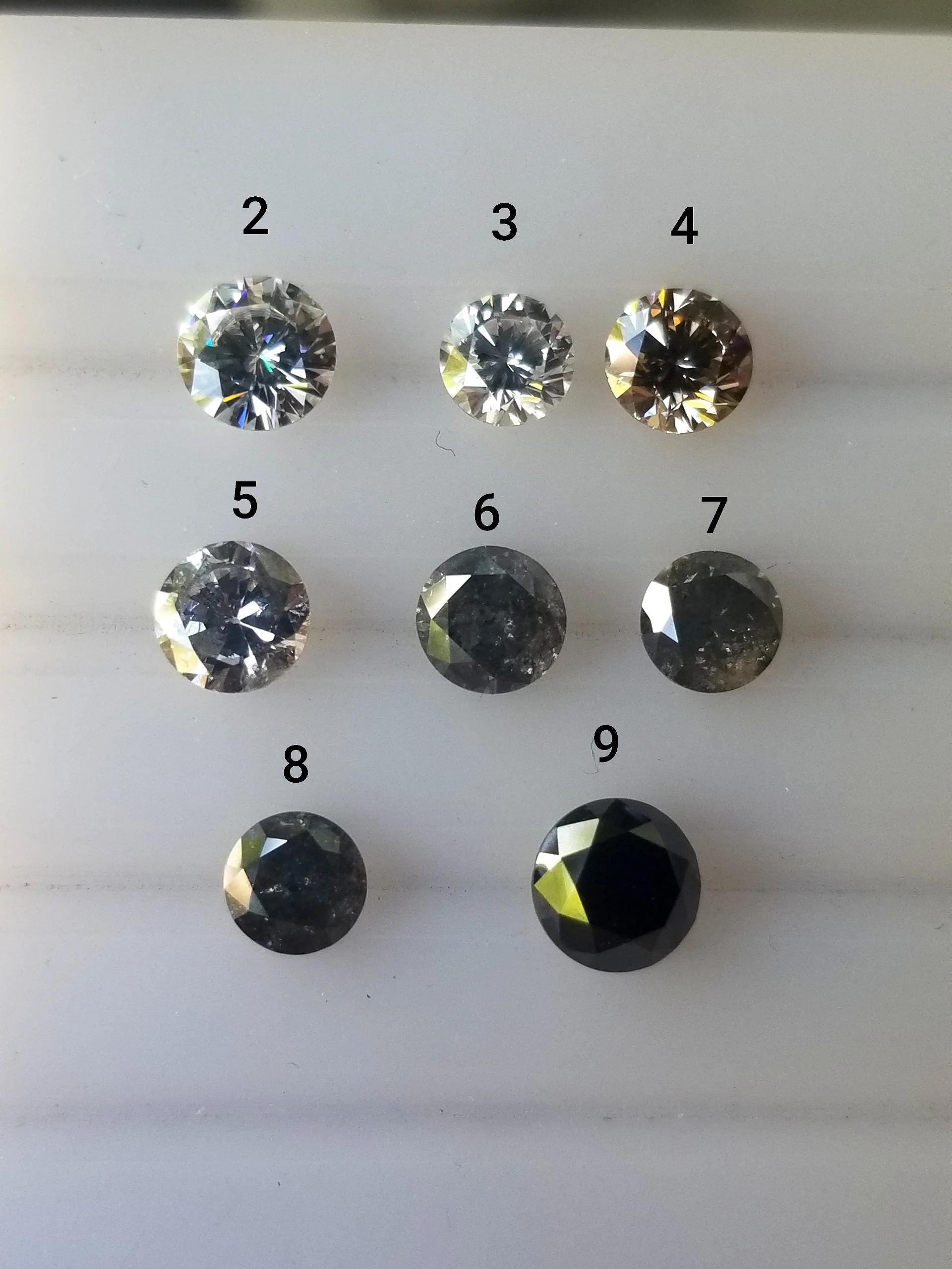 Skeleton Catacomb Ring with Moissanite & Diamond  Pebble Halo - 14k Palladium White Gold - Image 6